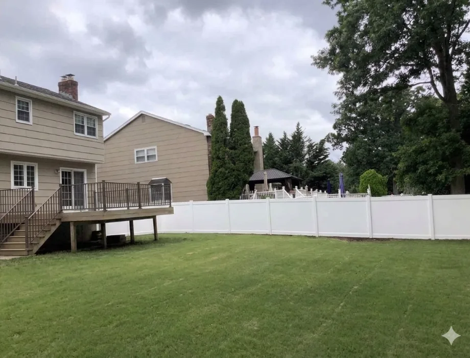White Vinyl Privacy Fence