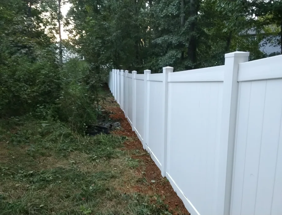 6ft White Vinyl Privacy Fence