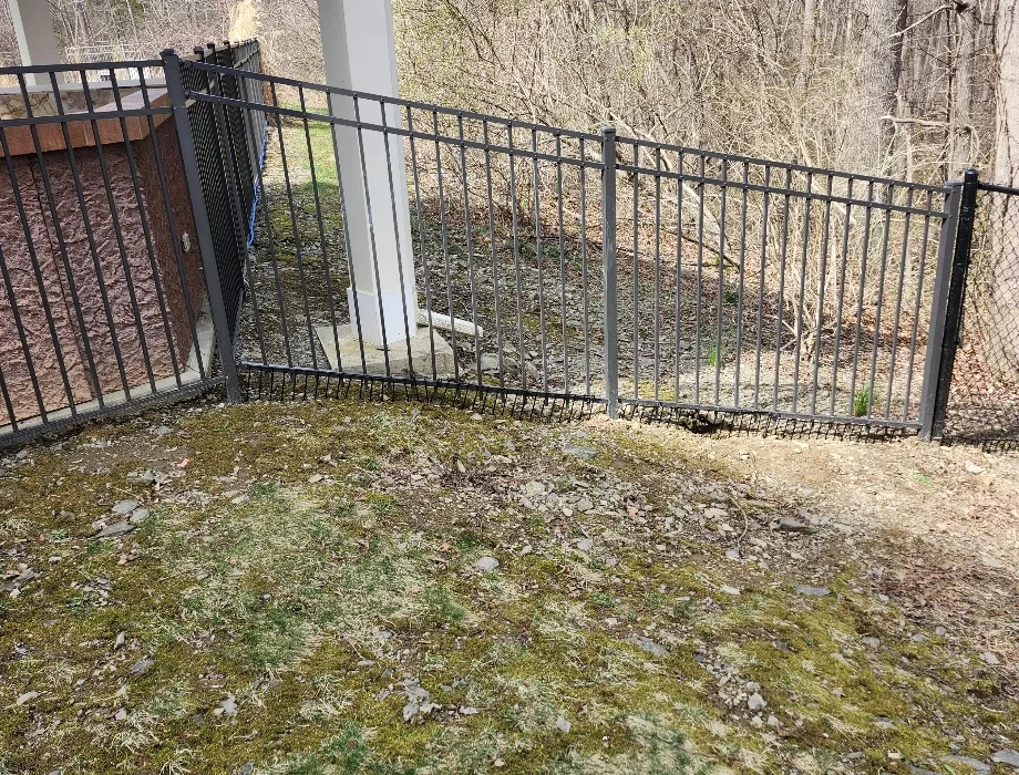 54"H Black 300 Sterling (R) Black Aluminum Fence