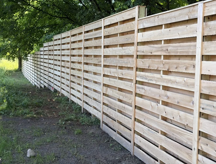 Natural Wood Fence