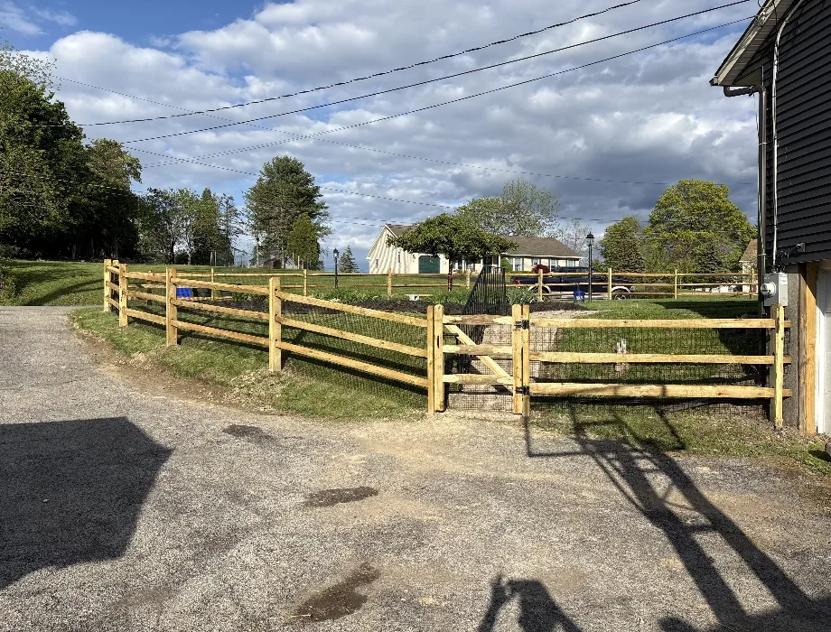 White Vinyl Fence
