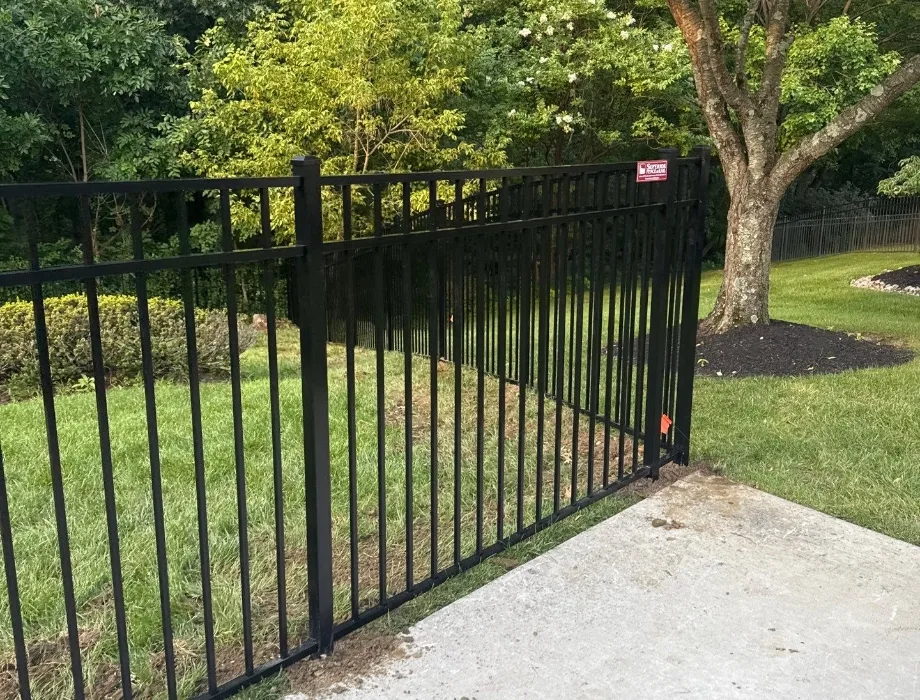 Black Aluminum Fence