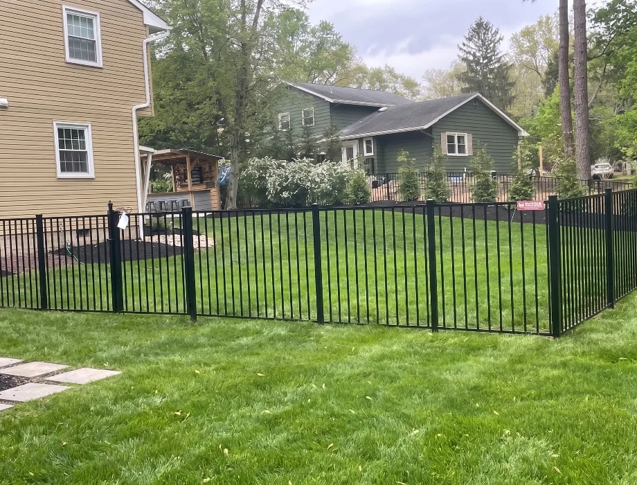 4'H Heritage - 2 Rail - Black - Residential Black Aluminum Fence