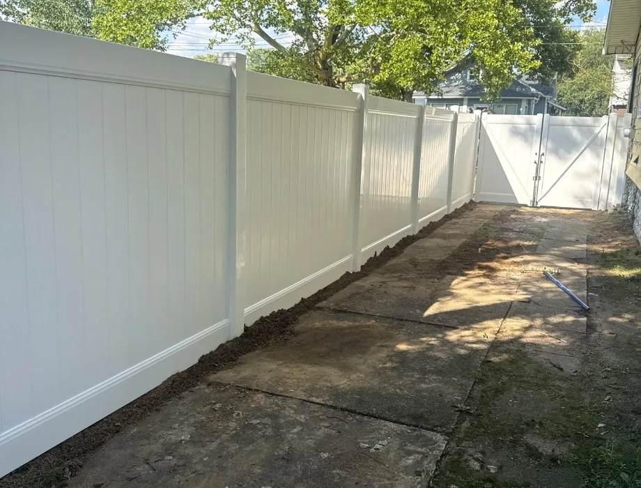 White Vinyl Fence