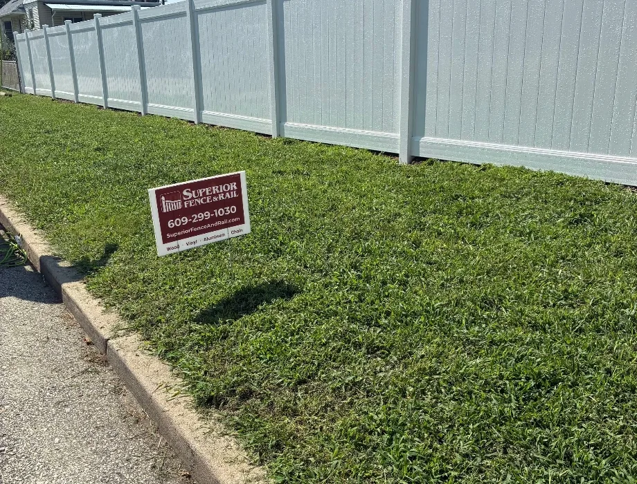 White Vinyl Fence