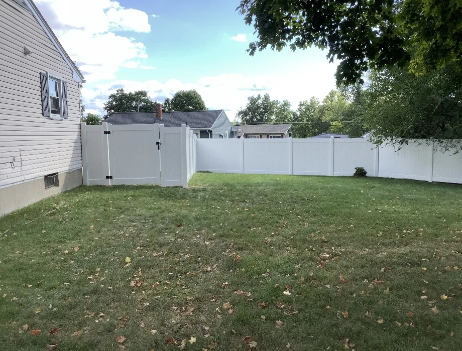 White Vinyl Fence