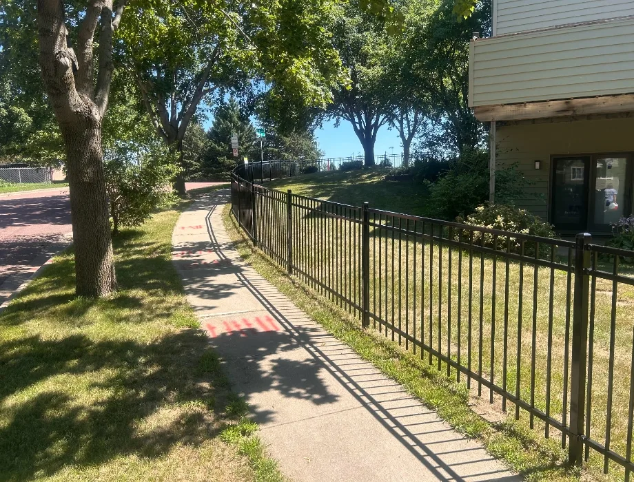 Black Steel Fence