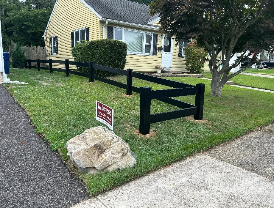 Black Vinyl Ranch Rail