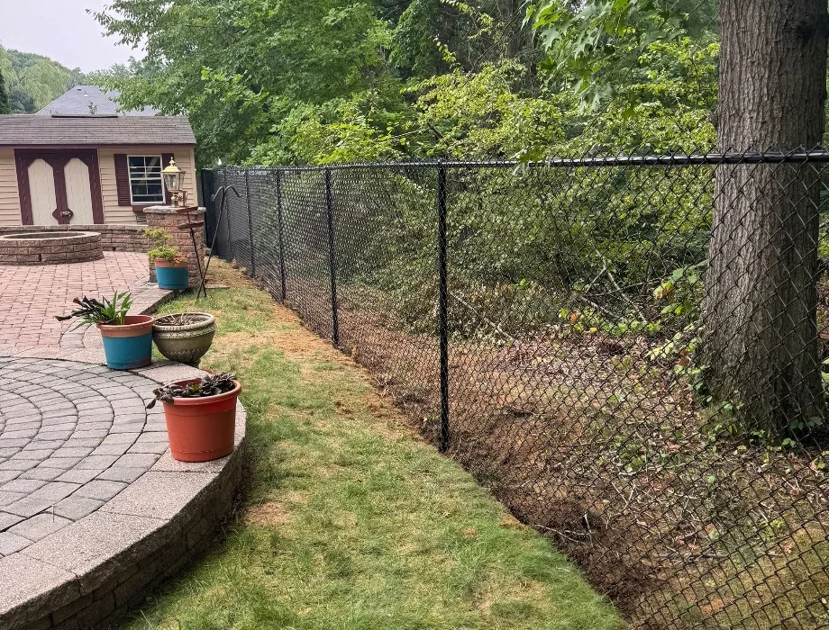 Black Chain Link Fence