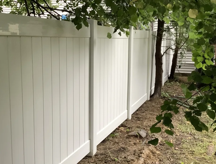 White Vinyl Fence