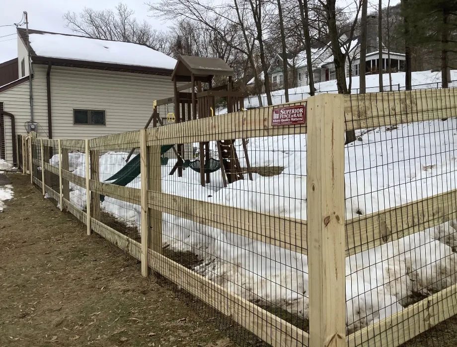 Natural Wood Fence