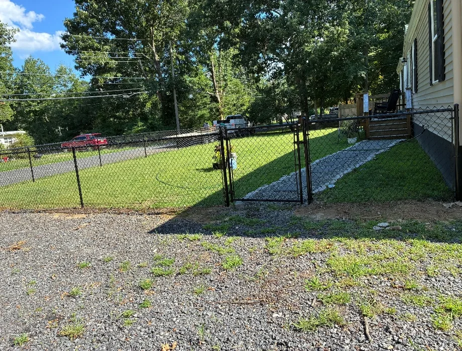 Black Chain Link Fence