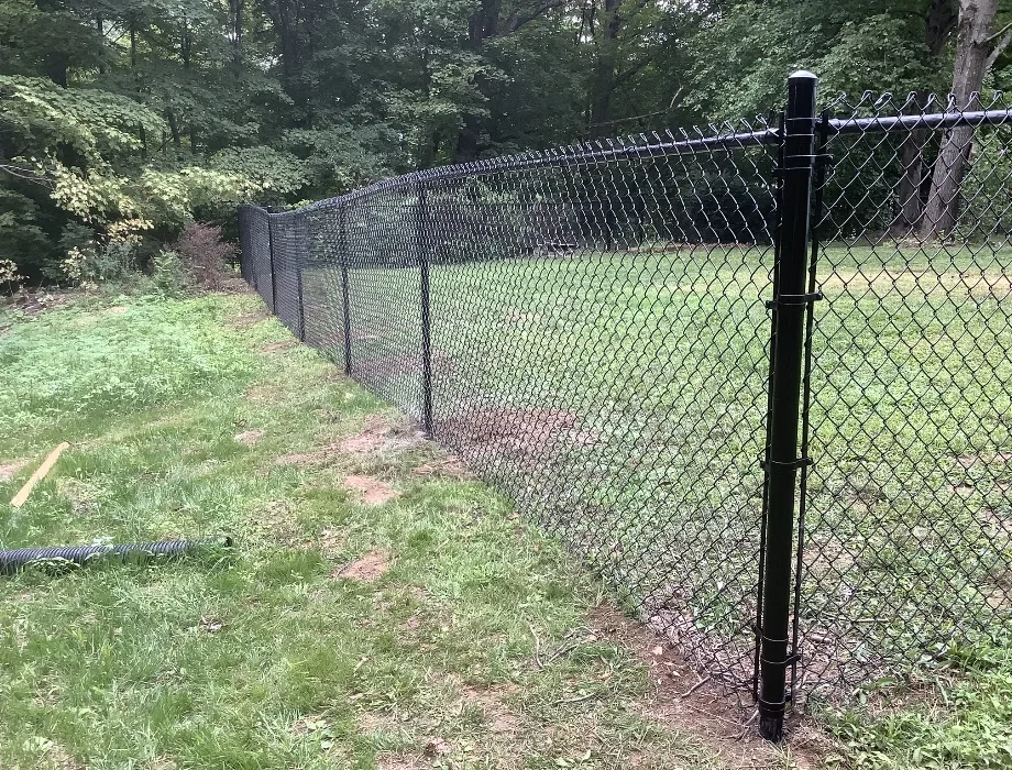 Black Chain Link Fence