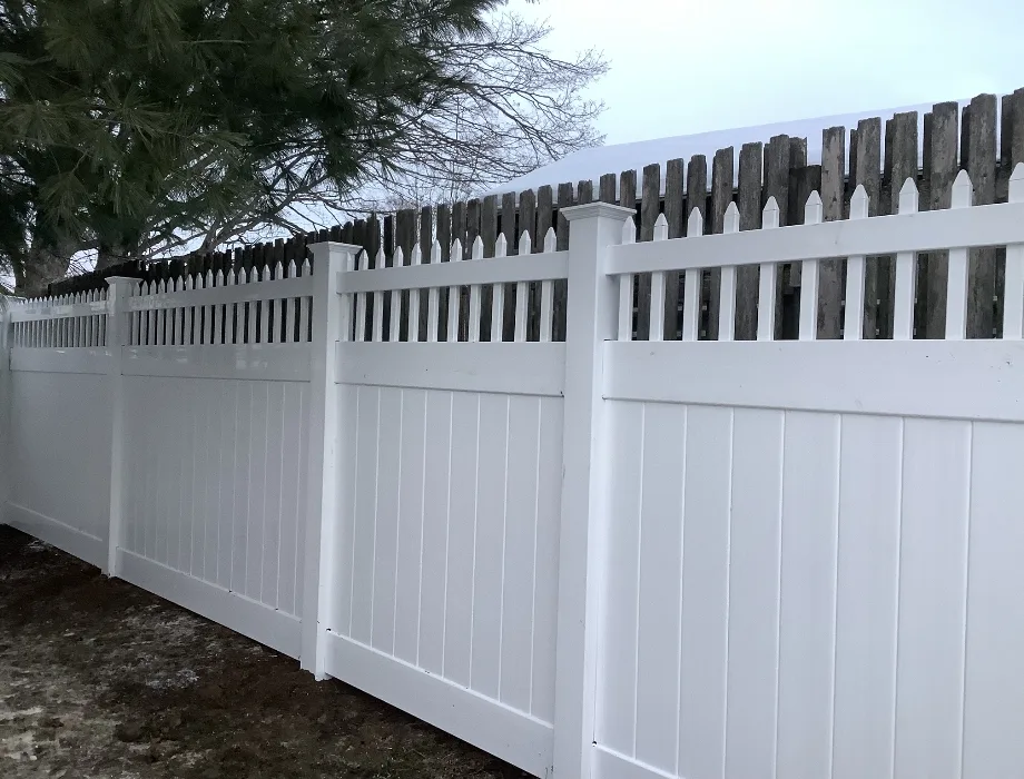 White Vinyl Fence
