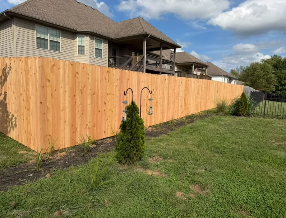 Natural Wood Fence