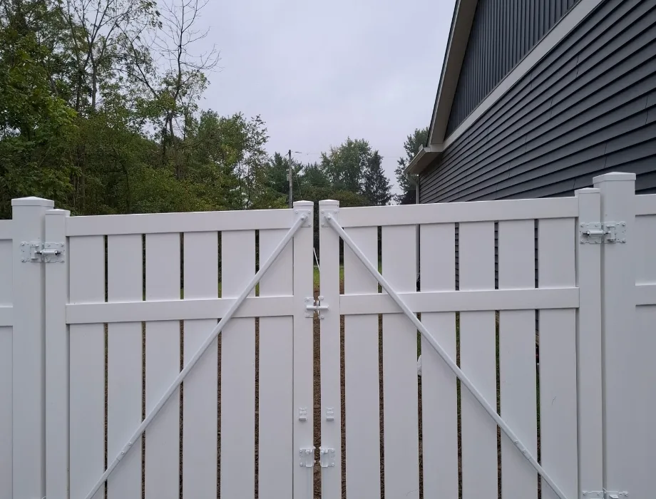 White Vinyl Fence