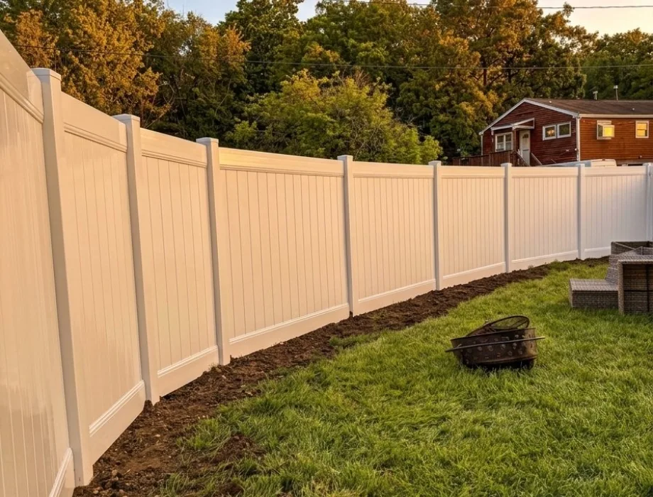 White Vinyl Fence