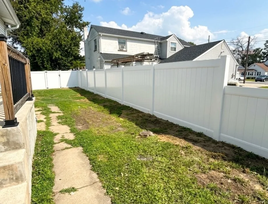 White Vinyl Fence
