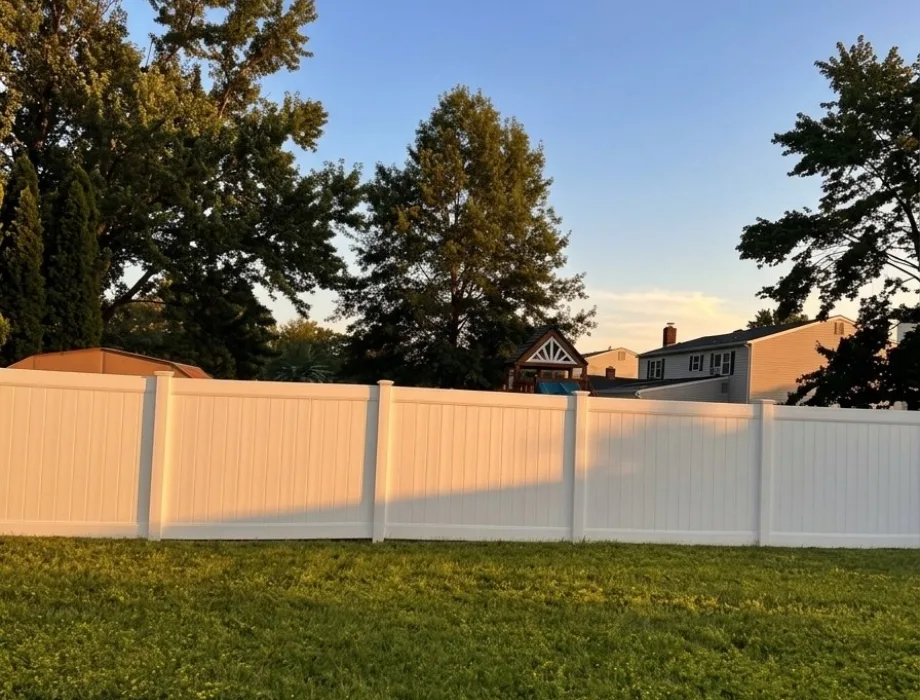 White Vinyl Fence
