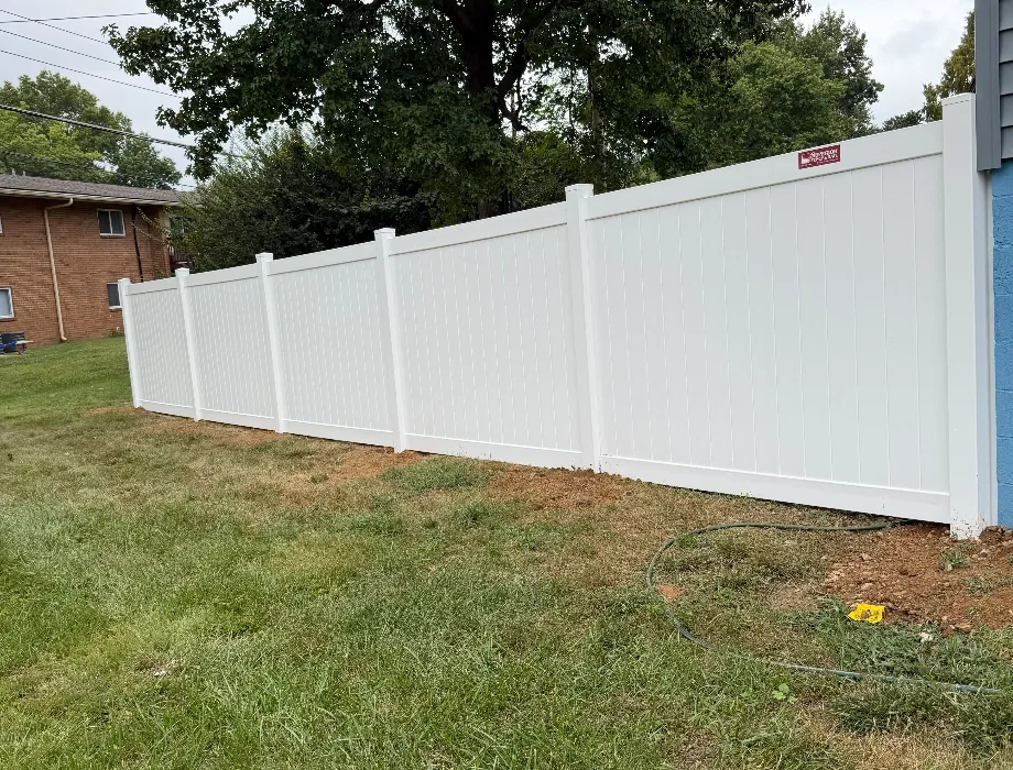 White Vinyl Fence