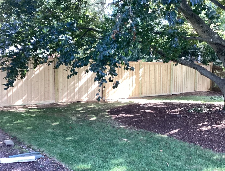 Natural Wood Fence