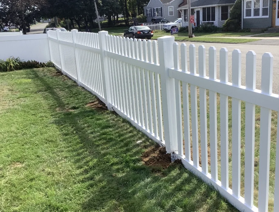 White Vinyl Fence