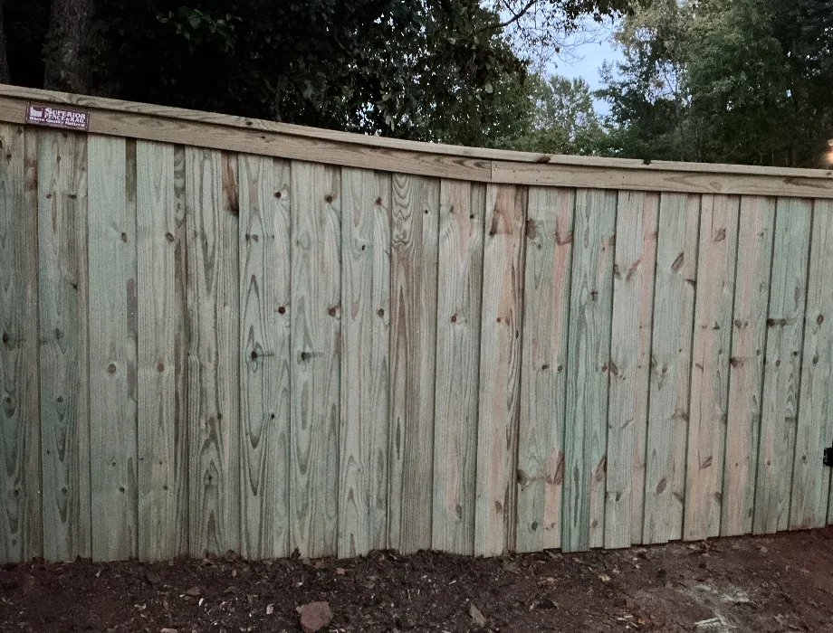 Natural Wood Fence