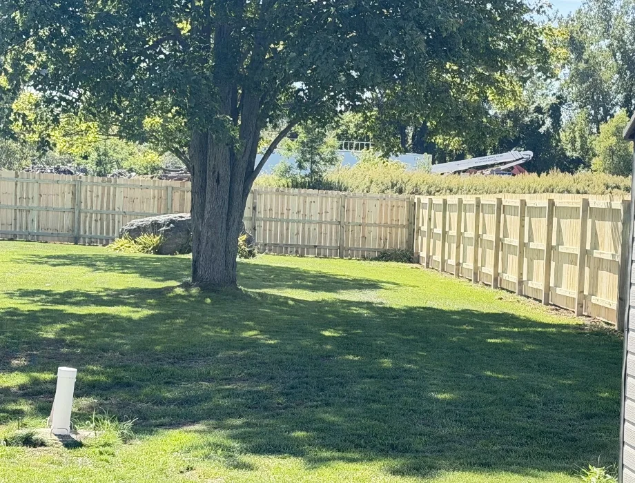 Natural Wood Fence