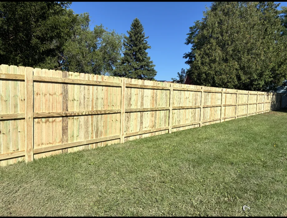 Natural Wood Fence