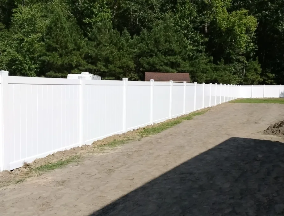 6'H White Hamilton 8' OC 6ft White Vinyl Fence