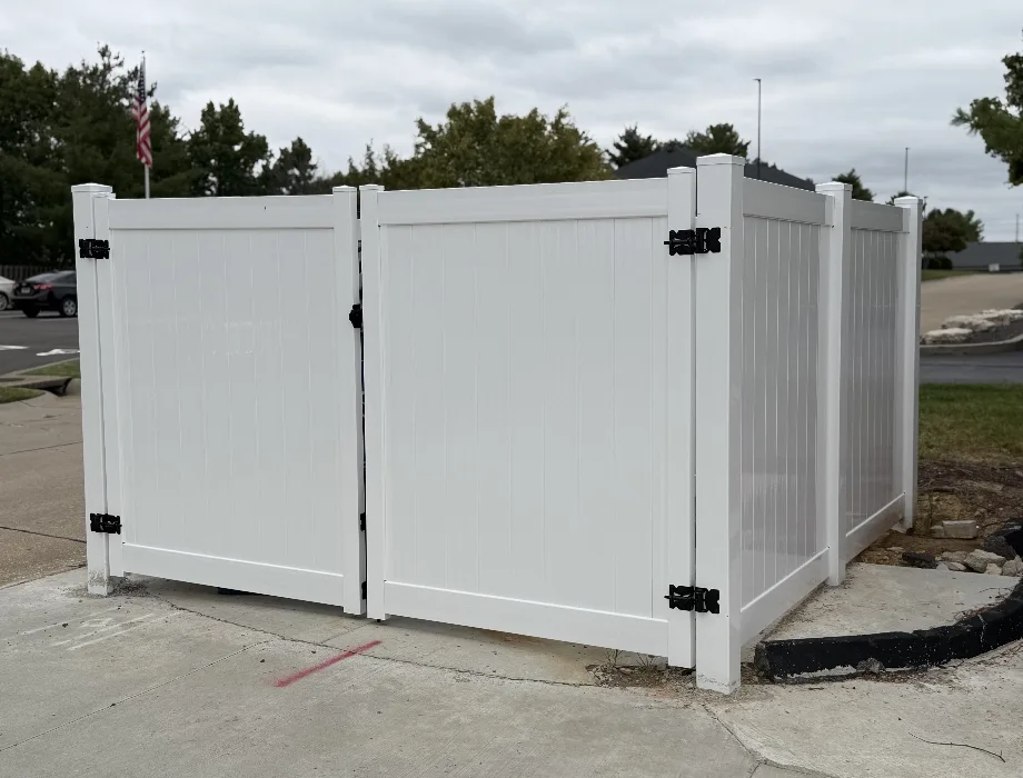 White Vinyl Fence
