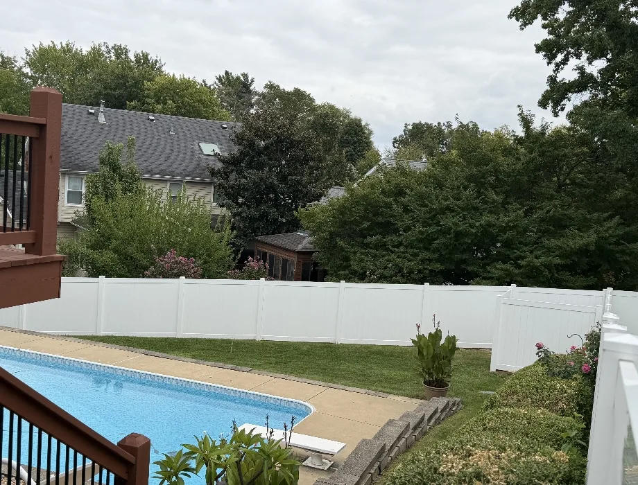 White Vinyl Fence