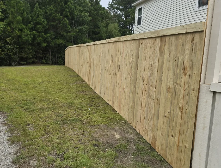 Natural Wood Fence