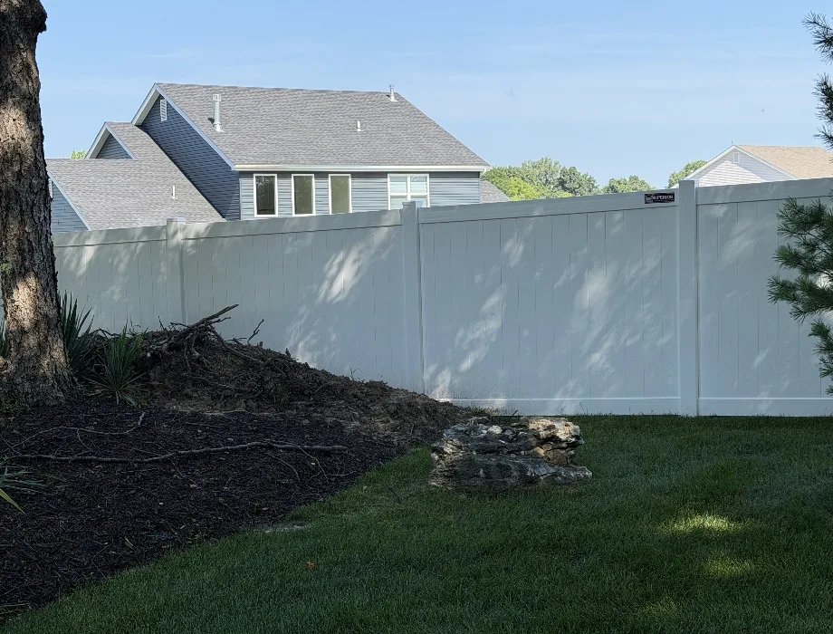 White Vinyl Fence