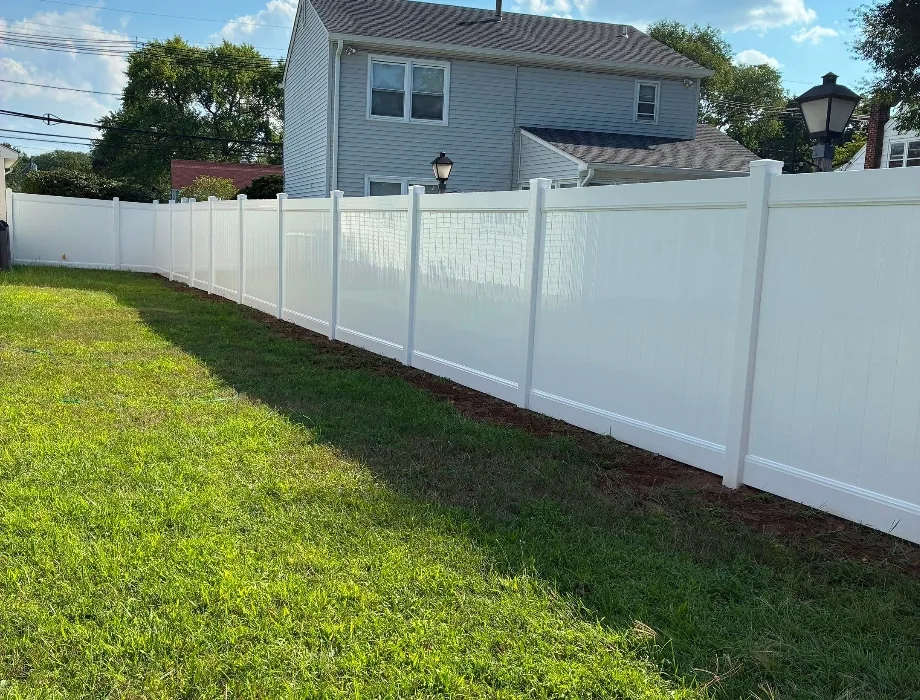 White Vinyl Fence
