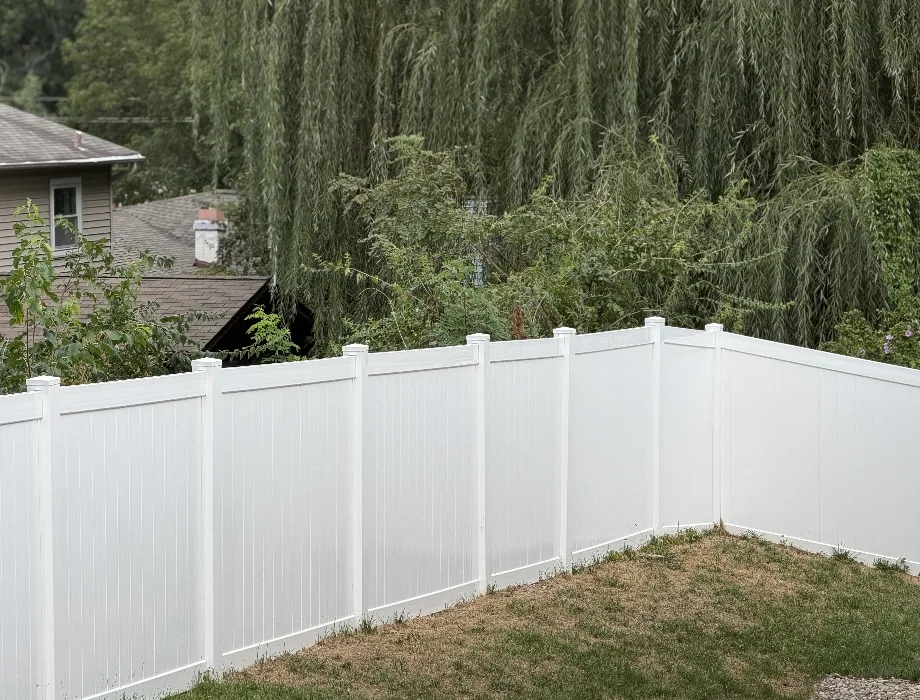 White Vinyl Fence