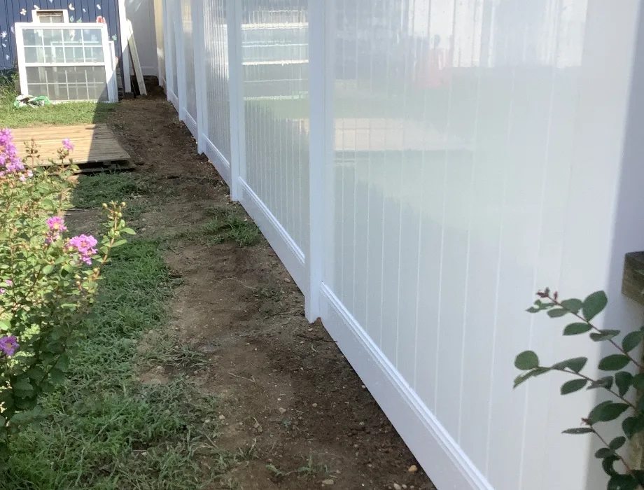 White Vinyl Fence