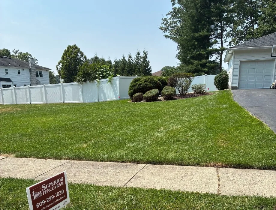 White Vinyl Privacy Fence