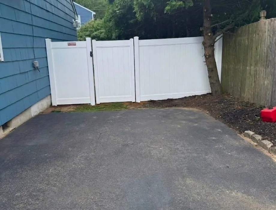 White Vinyl Fence