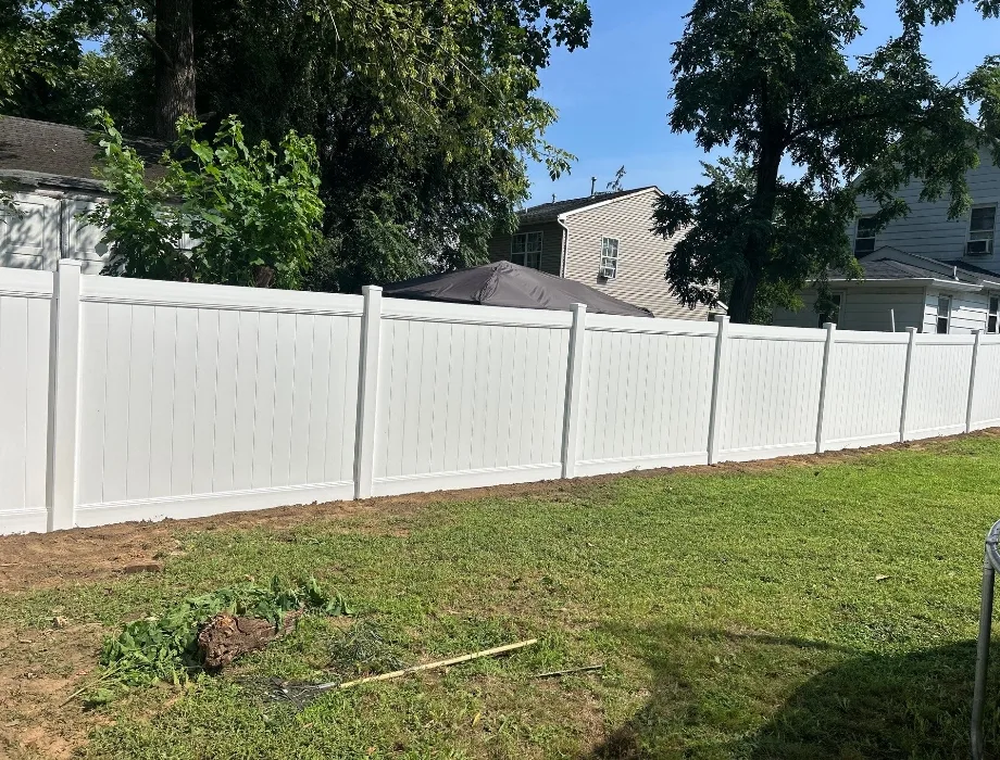 White Vinyl Fence