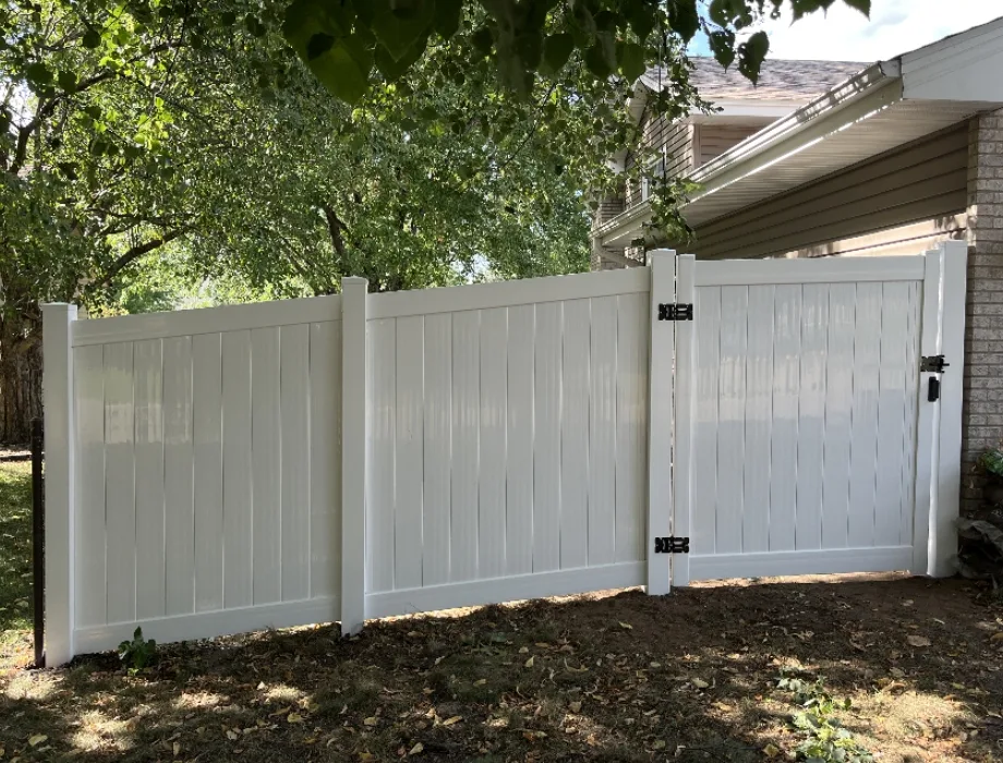 White Vinyl Fence