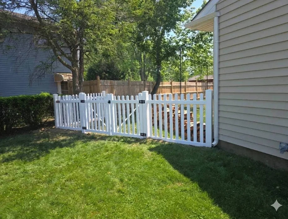 4'H Kirkwall - White Vinyl Picket Fence
