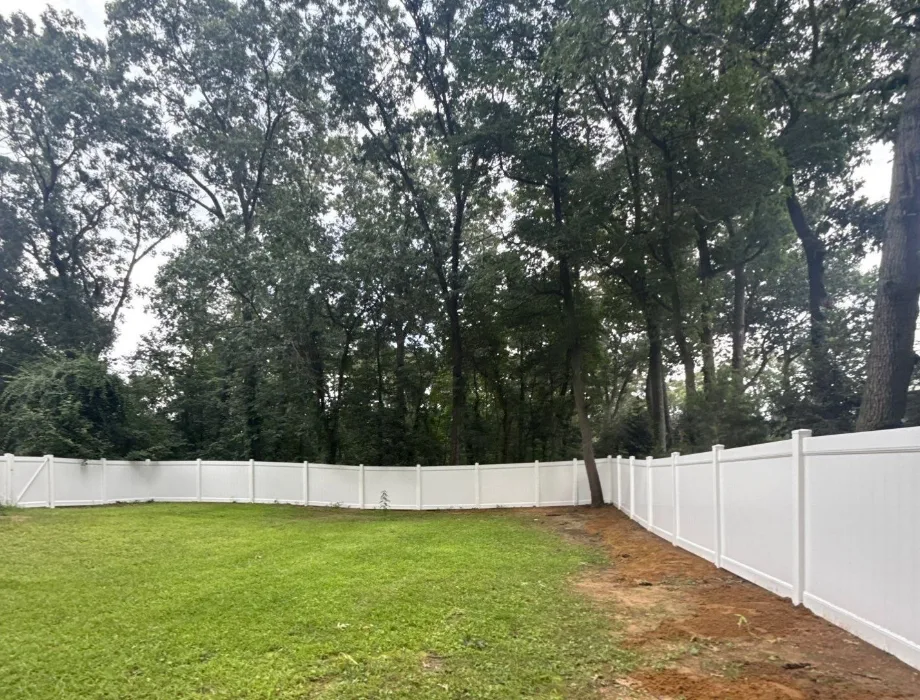White Vinyl Fence