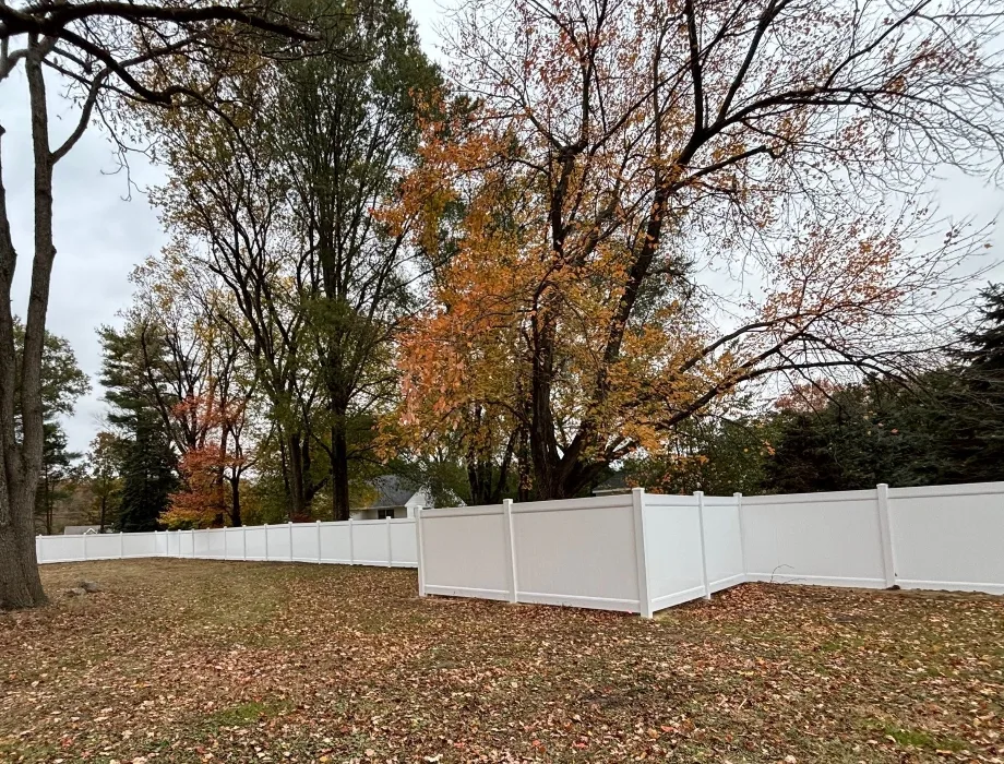 White Vinyl Privacy Fence