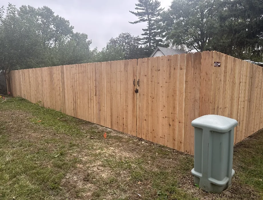 Natural Wood Fence