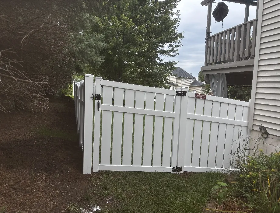 White Vinyl Fence