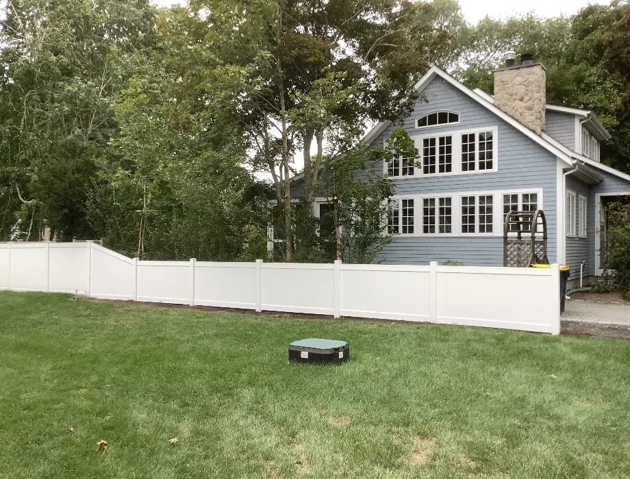 White Vinyl Fence