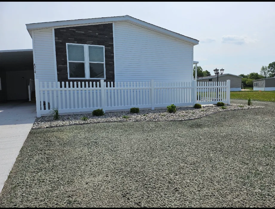 White Vinyl Fence