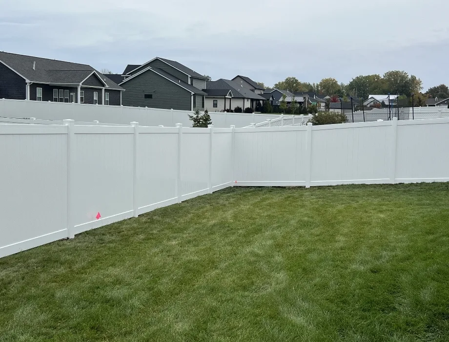 White Vinyl Fence