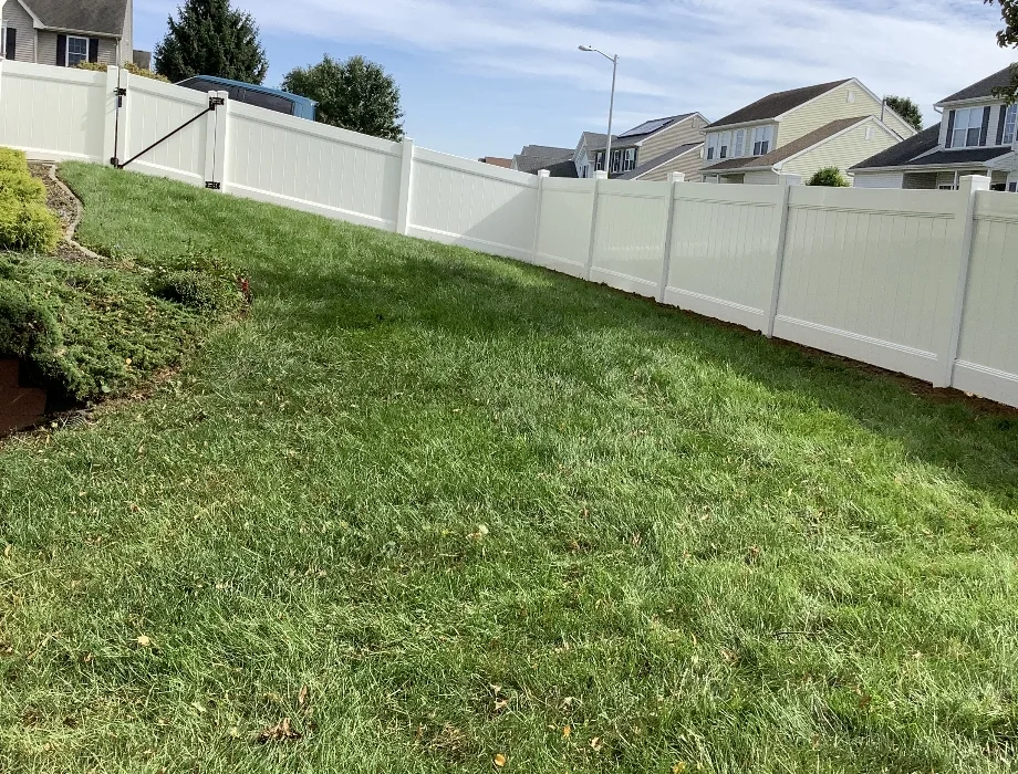 White Vinyl Fence